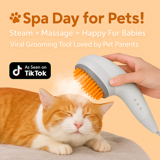 PuffPaws™ Steam Massage Brush